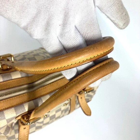 LOUIS VUITTON N52001 Berkley PM Tote Bag Hand Bag Damier Azur - Picture 16 of 16